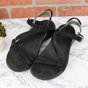 Teva Zirra Black Sport Sandals 8